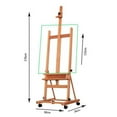 thumbnail image 6 of DHJ-02 360-Degree Spinner Wheel Red Beech Wood Rolling Easel Wood Color, 6 of 11