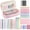 59pcs -Pink, variant on MoKo 60Pcs Aesthetic School Supplies with Pencil Case for Students Stationary College Essentials, Pink