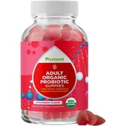 Phytoral Organic Digestive Health Gummies for Adults - Upset Stomach Ease and Immune Support - 5 Billion CFU Probiotics for Women and Men