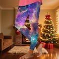 thumbnail image 6 of Feancey Women's Seamless Workout Leggings High Waisted Stretchy Yoga Pants Fashion Celestial Sky Galaxy Print Tights Milk Silk Soft Gym Running Leggings Purple S, 6 of 7