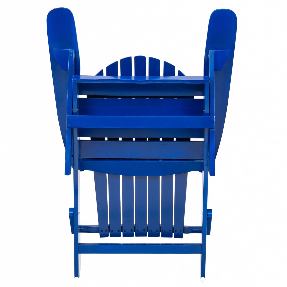 ZHICHUN  Malibu Rustic Acacia Wood Folding Adirondack Chair Traditional Slatted Outdoor Chair for Patio Garden Backyard