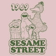 thumbnail image 2 of Junior's Sesame Street Group Green Outline 1969 Sweatshirt, 2 of 3