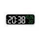 thumbnail image 2 of Reloj despertador LED con pantalla de temperatura y humedad. Reloj electrónico digital con función de salto de segundos, cuenta regresiva y funcionamiento silencioso. Reloj multifuncional para mesita, 2 of 2