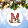 thumbnail image 4 of Christmas 2024 Ornament with Letter, Custom Name Christmas Ornament Gifts for Sister Brother, Personalized Alphabet Keepsake Hanging Xmas Tree, Customized Initial Letter Xmas Ornament Present, 4 of 9
