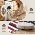 thumbnail image 5 of ODIKA Front Door Patriotic Bands Stars Traditional Rectangular Generic for Queen Size Bedroom, Under Bed, Master , Foldable Easy Care, 5 of 7