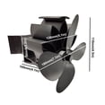 thumbnail image 4 of Zeiwohndc Eco-Friendly Stove Fan on Chimney for Wood Log for Burner Fireplace Quiet, 4 of 14