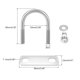 thumbnail image 2 of U-Bolts redondos, 4 juegos de 51mm (2.01") de ancho interior, 85mm de longitud, M10, U Clamp Bolt de acero inoxidable 304 con tuercas y placas, 2 of 5