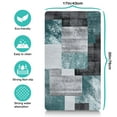 thumbnail image 5 of Dog Cat Food Mat, Dog Mat for Food and Water, Pet Dog Cat Bowl Mat, Non-Slip Super Absorbent Cat Feeding Mat with Turquoise Modern,17inx30in, 5 of 7