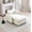 White, variant on Double Size Rustic Sofas, Single Deep Seat Sofa With Footstool With One Pillow, Suitable for Living Room and Bedroom, Club Multiple Occasion,Came Corduroy, Camel Modern Sofas,Corduroy Leather Sofas