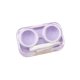 thumbnail image 2 of Caja De Almacenamiento De Plástico Estuche de plástico para lentes de contacto, caja de viaje portátil con doble soporte para lentes y ranura para pinzas (morado) Rkxzt, 2 of 9