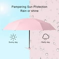 thumbnail image 5 of Camping Hiking Foldable Umbrella Women Portable 5-fold Sun and Rain Umbrellas Windproof Sunshade Parasol Outdoor Equipment Yellow, 5 of 10