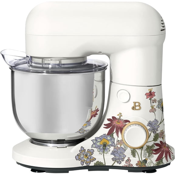 3.5 Qt Stand Mixer, 12 Speeds, 300 Watts, Tilt-Head Design, Wildflower White Icing