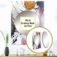 thumbnail image 3 of Designart "Fusion of Bold Circles and Marble V" Abstract Marble Mirror Wall Decor - Modern Gold Abstract Large Mirror For Wall Art Decor - 40" x 30" Inch, 3 of 5