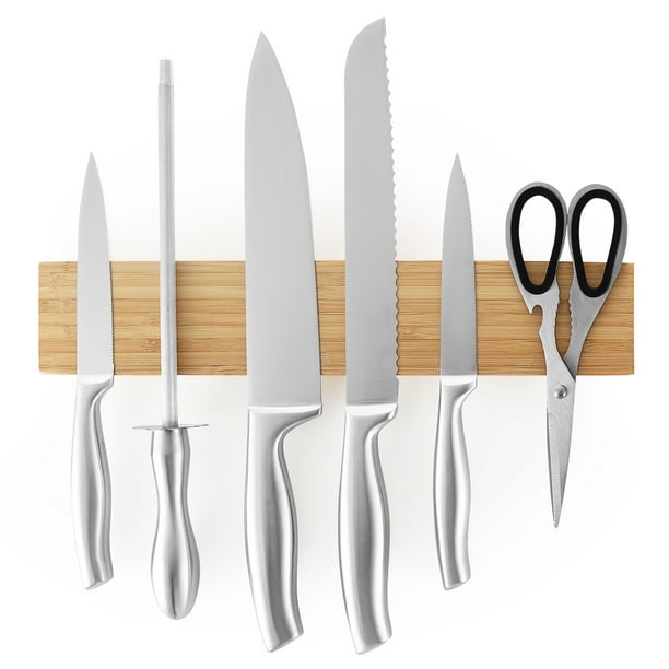 Bamboo Knife Strip, 12 Inch, Bamboo Strong Knife Holder