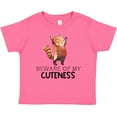 thumbnail image 3 of Inktastic Beware of My Cuteness Cute Red Panda Boys or Girls Baby T-Shirt, 3 of 5