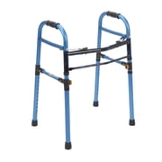 Drive Medical Two Button Blue Folding Universal Walker Model 10248nbl-1