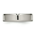 thumbnail image 3 of Chisel Titanium Polished 6mm Beveled Edge Band, 3 of 7