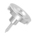 thumbnail image 1 of Unique Bargains Guitare String Retenue Guide Arbre Rond Slotted Guides Arbres Argent avec Vis pour Guitare Basse, 1 of 5