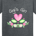 thumbnail image 4 of Inktastic Gigi's Girl Heart Flowers Youth T-Shirt, 4 of 5