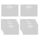 thumbnail image 1 of Carpeta de archivos portátil impermeable de 10 piezas con etiqueta y bolsillo para archivar sobres para el hogar blanco, 1 of 8