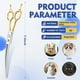 thumbnail image 2 of Tijeras de peluquería canina JASON Curved Thinner 440C Inoxidable, 2 of 6