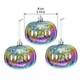 thumbnail image 2 of Halloween Tree Ornaments, 3 Inch Iridescent Jack-O-Lantern Hanging Balls Halloween Ornaments for Tree, Suitable for Halloween Home Indoor Display, Themed Party Setup and Small, 2 of 6