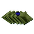 thumbnail image 2 of MDS Set of 150 Satin Napkin 20x20 Inch Square Napkins for Wedding - Olive Green, 2 of 6