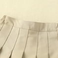 thumbnail image 5 of Zshosam Skirts for Kids Skirts for Girls Elastic High Waisted Tennis Skirt Athletic Golf Workout Sports Shorts Size 6T 7T,(Khaki 6-7 Years), 5 of 8