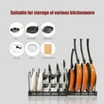Expandable Pots and Pans Lid Organizer Rack, Kitchen Pantry