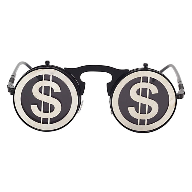 Moda Steampunk gótico Up gafas de sol marco lentes gafas Vintage hombres mujeres Dólar estadounidense Baoblaze Gafas de sol retro