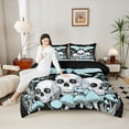 thumbnail image 2 of Feelyou Rustic Moth Butterfly Full Size Comforter Sets, Horror Skeleton Bedding Comforter Set, Mystic Jungle Mushroom Reversible Bedding Sets, Ultra Soft Home Decor, 3pcs, 2 of 8