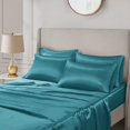 thumbnail image 3 of Madison Park Essentials Satin Silk Sheets Set, 3 of 8