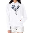 thumbnail image 4 of Women's G-III 4Her by Carl Banks  White New York Yankees Heart Fleece Pullover Hoodie, 4 of 5