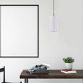 thumbnail image 1 of AURARMLET Decorative White Lampshade for Table Lamp Semi Circular Design Easy to Install, 1 of 7