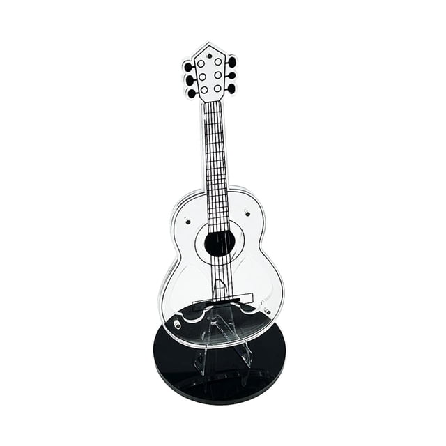 Soporte para púas de guitarra, caja de almacenamiento para púas, decoración, caballete de exhibición portátil para púas de guitarra para regalo,