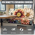 thumbnail image 4 of XYZCANDO 2 Pack RV Accessories Furniture Protection Washable, Compatible with Camper Car Bench Camper Cushion Covers(Flower Pattern), 4 of 8
