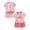 4PCS-I, variant on CAICJ98 Toddler Baby Summer Clothes for Girls 3 6 12 18 24 Months 2T 3T 4T 5T Girls Outfits Short Sleeve Cute Print T-shirts Tops & Shorts Set 4Pcs,Size 18-24 Months