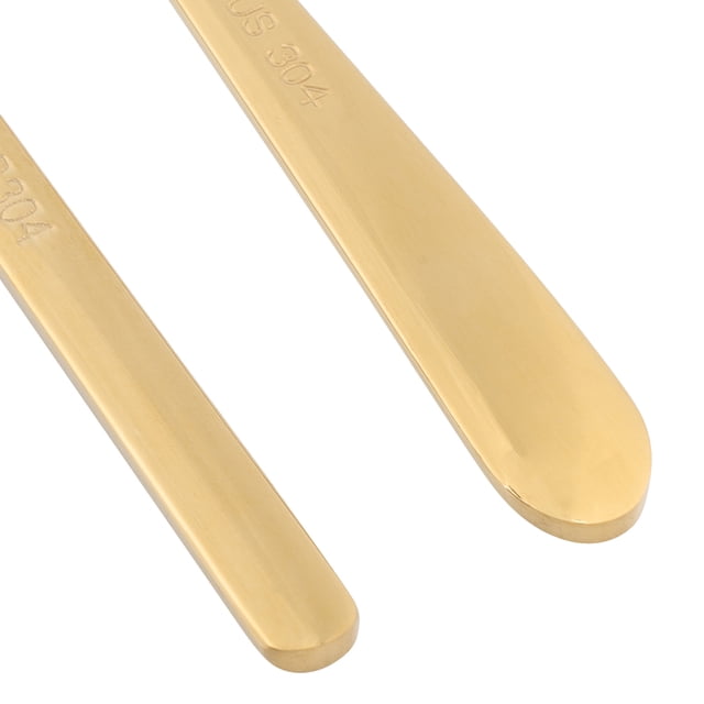 Juego de palillos de cuchara de acero inoxidable 304, cubiertos de estilo coreano, regalo de Navidad (oro) Unbranded JY35058-01
