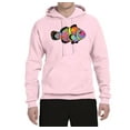thumbnail image 2 of Wild Bobby, Colorful Neon Nemo Clownfish, Animal Lover, Unisex Graphic Hoodie Sweatshirt, Light Pink, X-Large, 2 of 3