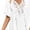 Red, variant on Swimsuit Coverup for Women Short Sleeve V Neck Loose Crochet Mini Dress Beach Cover Up Bathing Suit Dress