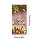 thumbnail image 3 of Tapiz elástico navideño de poliéster para puerta, 35 x 79 pulgadas, rojo, verde y dorado | Tapiz decorativo resistente a las arrugas para fiestas navideñas, hogar y pared divisoria., 3 of 6