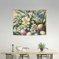 thumbnail image 2 of ZFLMY Flowers Eggs Basket Wall Hanging 100% Polyester Tapestry Wall Decoration for Decorative Bedroom Living Room - Various Sizes Available 40x30in, 2 of 6