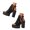 Black, variant on Women Leopard Print Platform Sandals Chunky High Heel Open Toe Adjustable Buckle Ankle Strap Gothic Punk Shoes