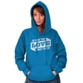 thumbnail image 3 of Do What You Love Quote Cute Inspiring Hoodie Sweatshirt Women Men Brisco Brands 2X, 3 of 6