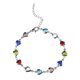 thumbnail image 1 of Las mujeres de diamantes de imitación pulsera de moda de aleación de pulseras de cadena de cadena de dijes de joyería brazalete para las mujeres niñas regalos, 1 of 3