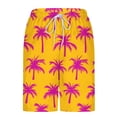 thumbnail image 5 of UVEASISHA Men Swimsuit Vacation Shorts with Liner Elastic Waist Drawstring Swim Trunks Quick Dry Sun Protection Board Shorts for Pool Water Sports Yellow S,M,L,XL,XXL, 5 of 6