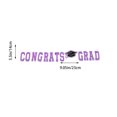 thumbnail image 2 of ELAYARD Fashionable Purple Graduation Banner, Excellent Craftsmanship, Ideal for Party Decor and Photo Props, 2 of 7