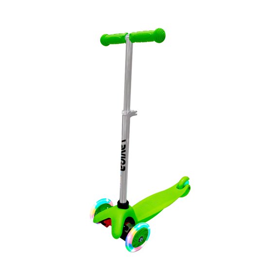 Scooter Infantil Verde Neón Ruedas Luz Led Direccionables LAVIGA  Altamente Resistente