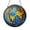 Acrylic 3.5 Inch, variant on Planet Globe Space Stained Glass Style Window Decor, Cosmic Hanging Decorative Art Panel