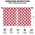 thumbnail image 2 of Blackout Kids Curtains,Red and White Checkered Pattern Childrens Insulated Curtains Set Of 2,Bedroom Essentials,Toddler Room Decor 42"x54", 2 of 5